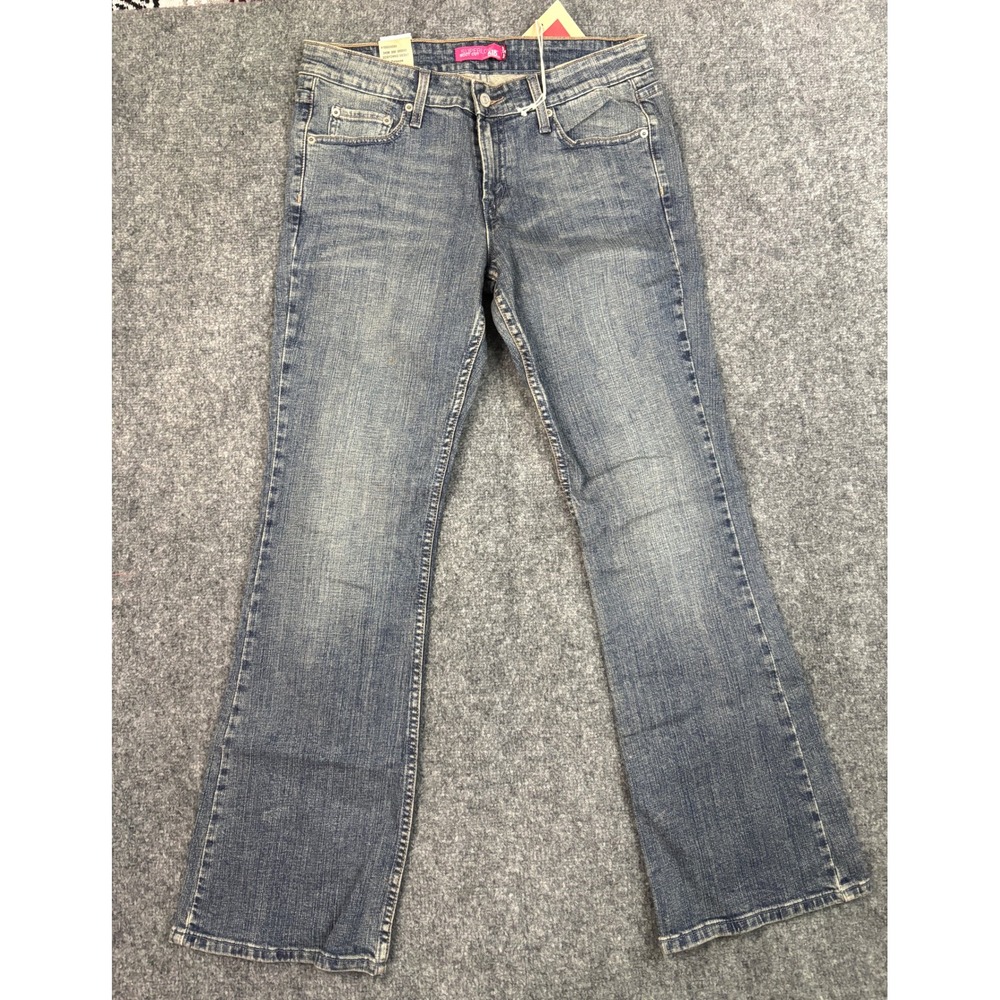 Levis 518‎ Superlow Bootcut Jeans Y2K Gray Palooza NWT 11 Medium